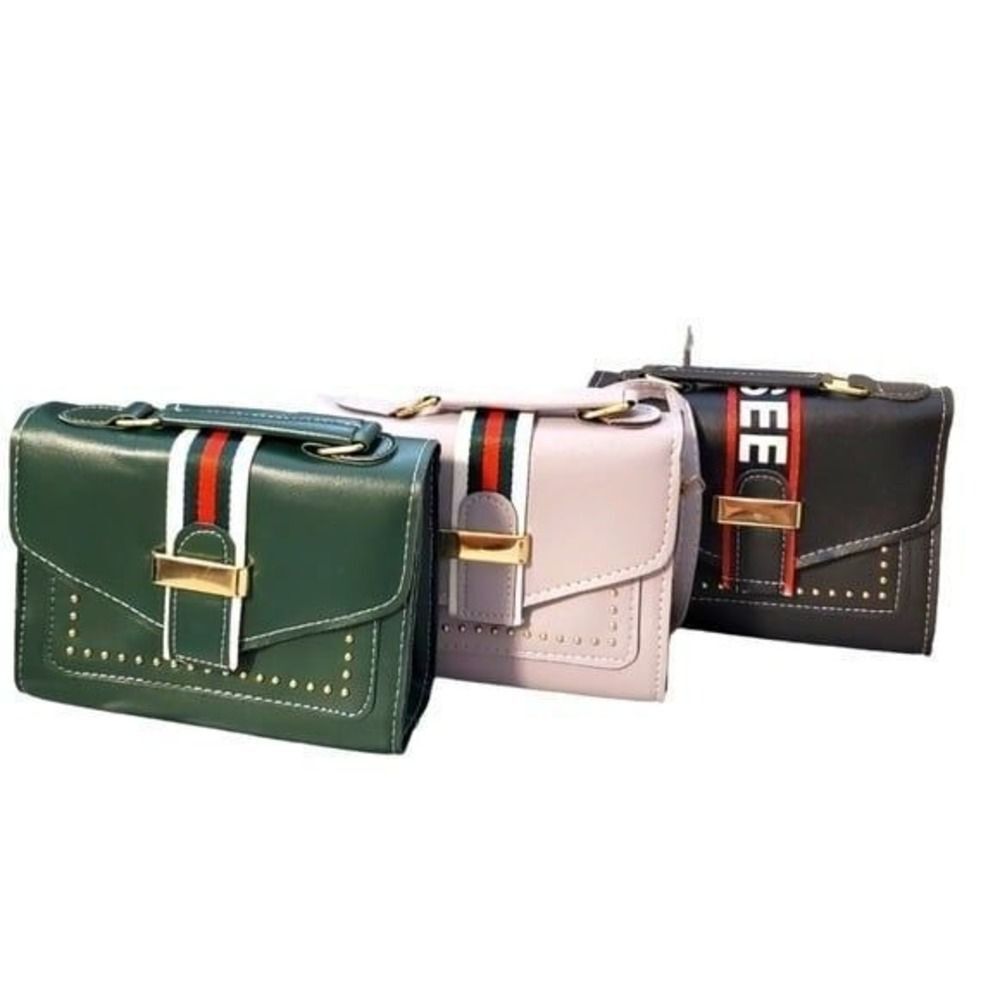 Chic Striped Crossbody Handbag Top Handle Satchel Shoulder Bag